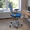 Flash Furniture Blue Mesh Multifunction Chair - Roller Wheels HL-0001-WH-BLUE-RLB-GG - alternate 4